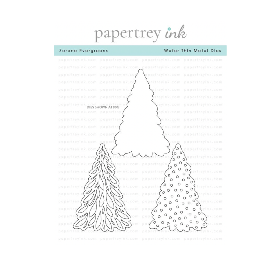 Papertrey Ink Serene Evergreens Dies pti-1023