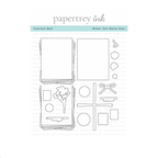 Papertrey Ink Stacked Mail Clear Stamp and Die Set product image 2