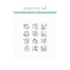 Papertrey Ink The Twelve Days of Christmas Clear Stamp and Die Set image 1