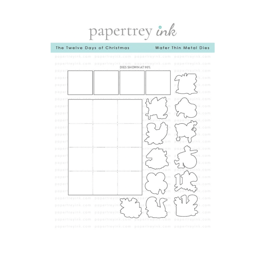 Papertrey Ink The Twelve Days of Christmas Clear Stamp and Die Set image 2