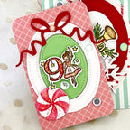 Papertrey Ink The Twelve Days of Christmas Clear Stamp and Die Set red bow