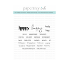 Papertrey Ink This is Big Sentiments Happy Everything Clear Stamps 1690