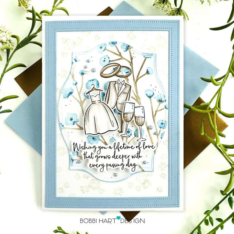 Papertrey Ink Wedding Classics Dies pti-1045 dress