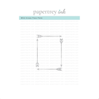 Papertrey Ink Wild Arrows Press Plate ptif-0052