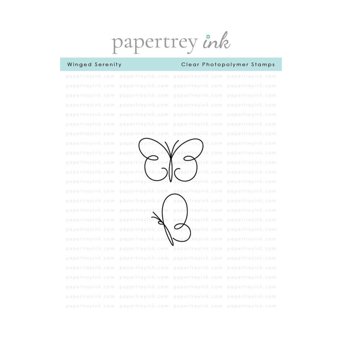 Papertrey Ink Winged Serenity Clear Stamps 1647