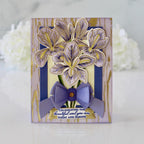 Papertrey Ink Winter Iris Dies pti-1017 celebrate