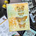 Tim Holtz Papillon Stamps with Simon Says Stamp Dies Bundle setpp25 Butterfly Card
