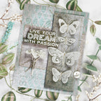 Tim Holtz Papillon Stamps with Simon Says Stamp Dies Bundle setpp25 Dream Card | color-code:ALT02