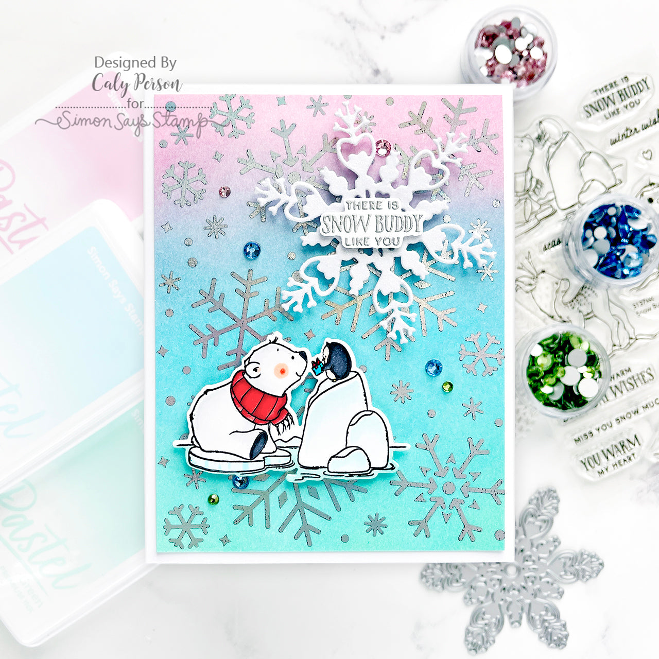 Simon Says Stamp Pastel Premium Ink Pad Pastel Blue ptl103 Festive Fun | color-code:ALT01