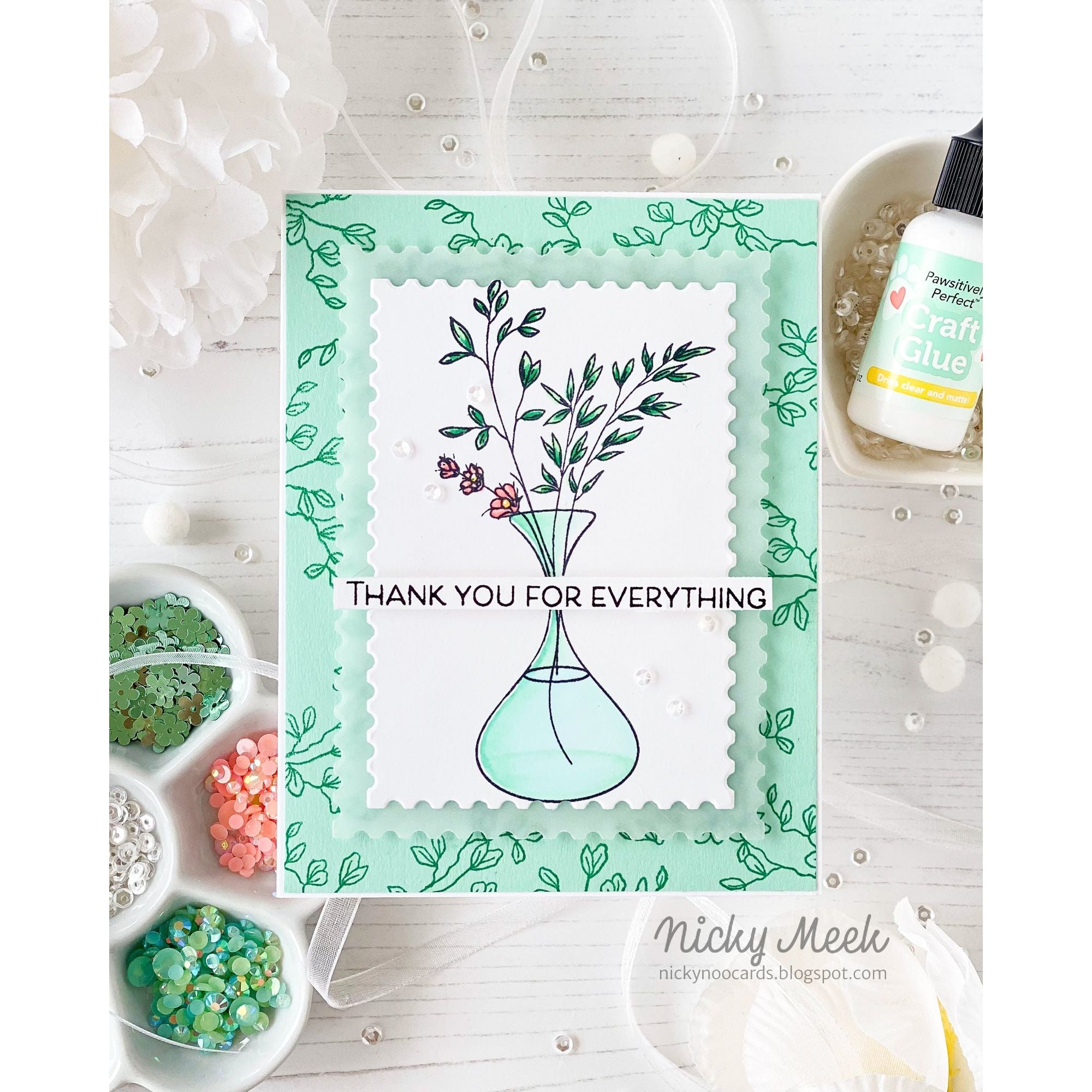 Simon Says Stamp Pawsitively Perfect Craft Glue .5oz st0175 Friend Like You Thank You Card | color-code:ALT02