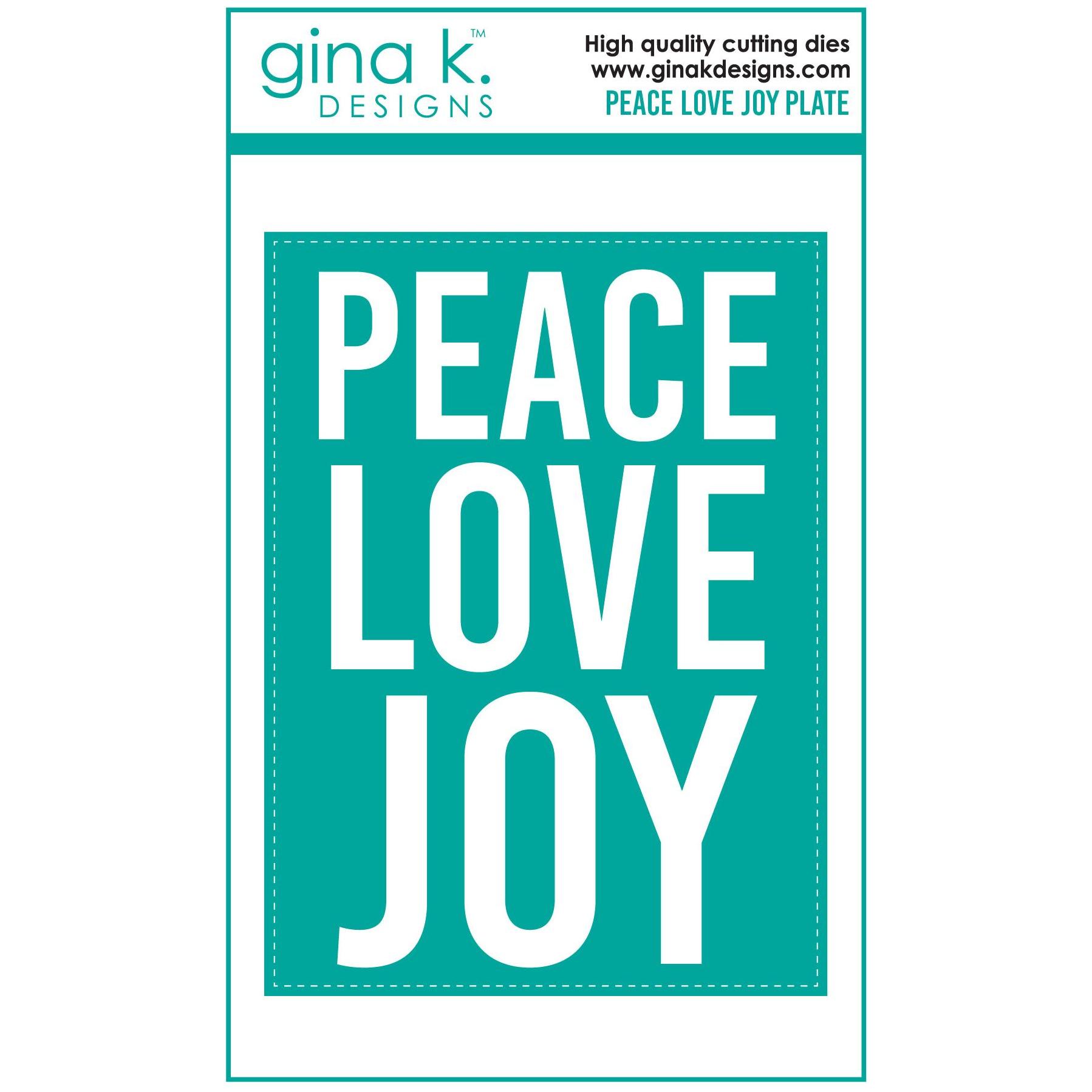 Gina K Designs PEACE LOVE JOY Die die0183