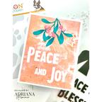 Simon Says Clear Stamps Peacebird 2296msc And Everything Nice Christmas Card