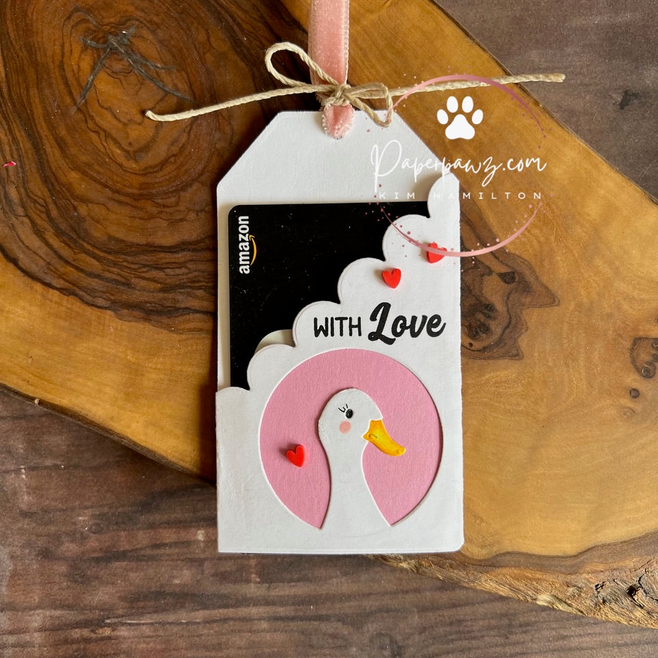 Simon Says Stamp Peeking Duck Wafer Dies s996 You Are My Favorite Gift Card Tag