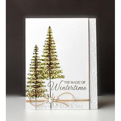 Penny Black Baroque Embossing Folder 65-024 trees