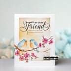 Penny Black Dear Friend Clear Stamps 31-232 blue birds