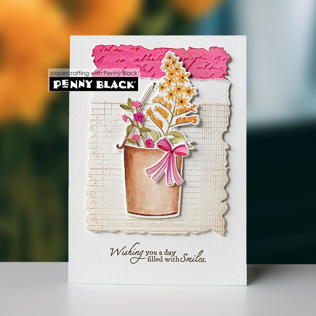 Penny Black Delighted Clear Stamps 31-114 flowers