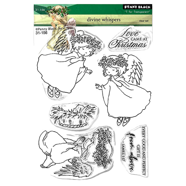 Penny Black Divine Whispers Clear Stamps 31-156