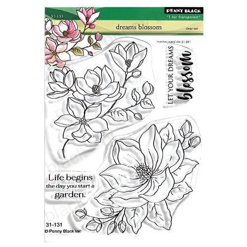 Penny Black Dreams Blossom Clear Stamps 31-131