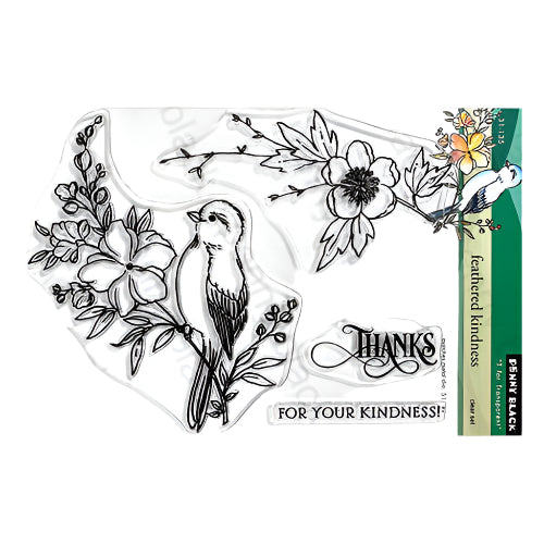 Penny Black Feathered Kindness Clear Stamps 31-135
