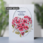 Penny Black Heart Bloom Clear Stamps 31-184 flowers