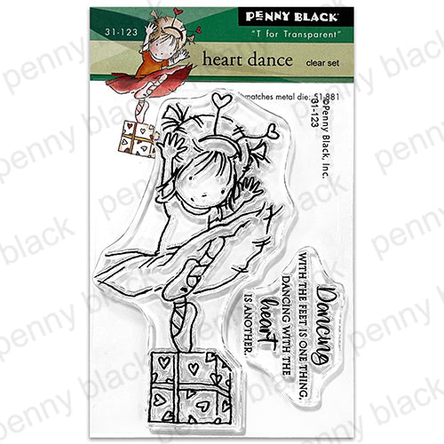 Penny Black Heart Dance Clear Stamps 31-123