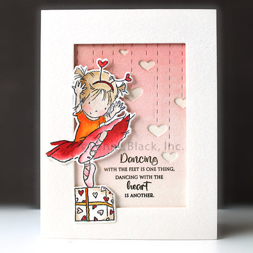 Penny Black Heart Dance Cut Out Coordinating Die 51-881 dance
