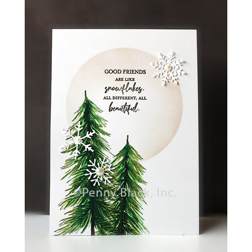 Penny Black Heavenward Cling Stamp 40-949 snowflake