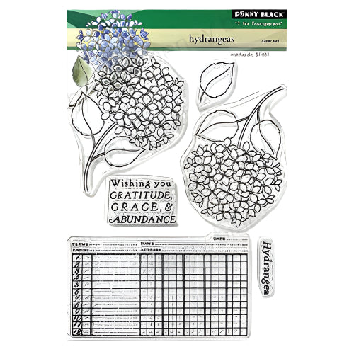Penny Black Hydrangeas Clear Stamps 31-099