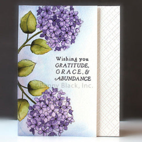 Penny Black Hydrangeas Clear Stamps 31-099 two