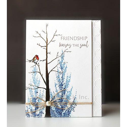 Penny Black Linked Embossing Folder 65-025 friendship