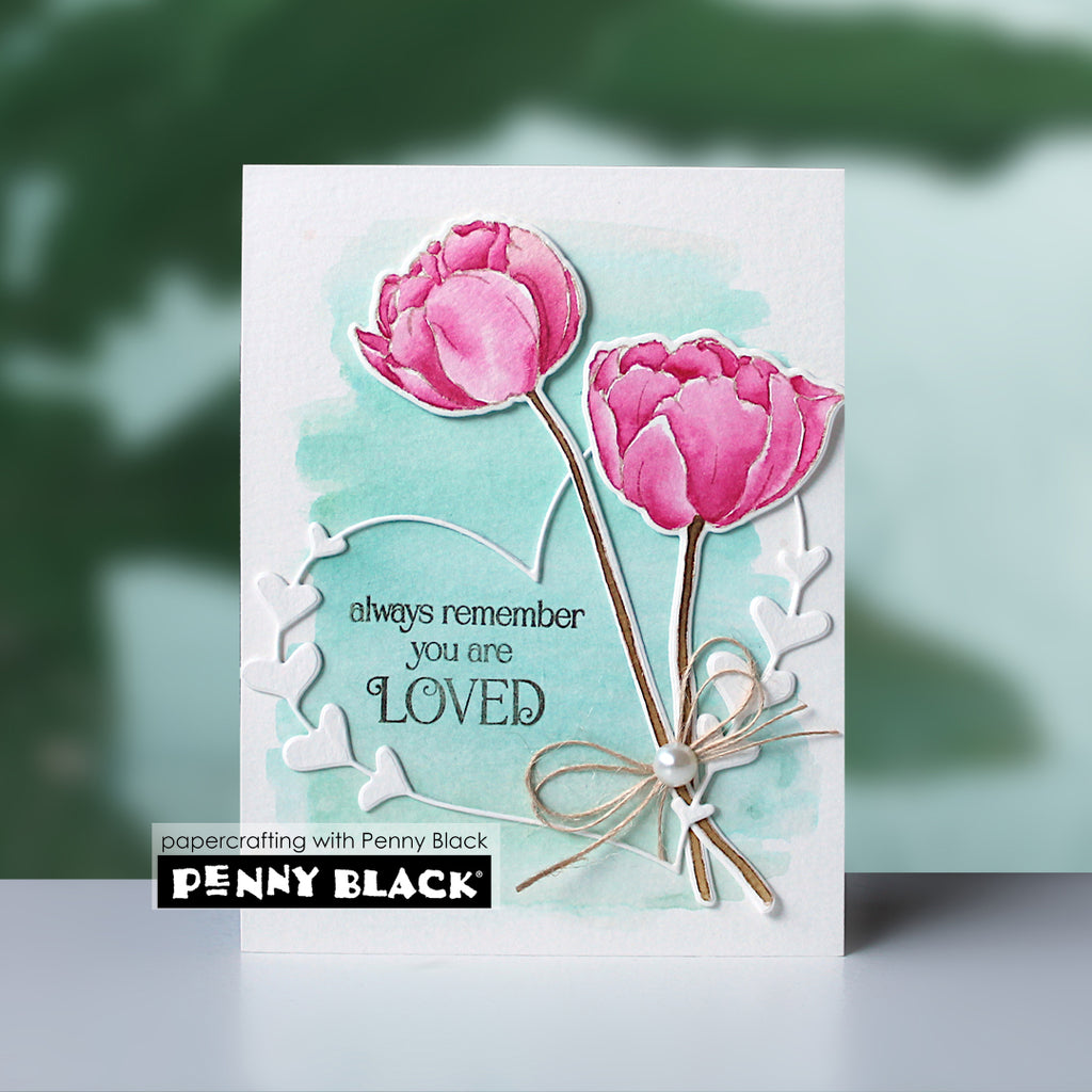 Penny Black Long Stemmed Clear Stamps 31-187 loved