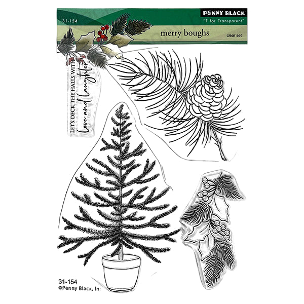 Penny Black Merry Boughs Clear Stamps 31-154