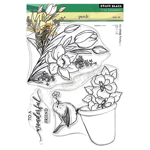 Penny Black Perch Clear Stamps 31-132