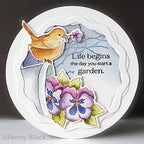 Penny Black Perch Clear Stamps 31-132 garden