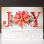Penny Black Poinsettia Clear Stamps 31-107 joy