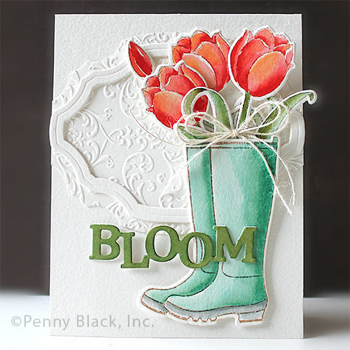 Penny Black Rain Or Shine Clear Stamps 31-098 tulips