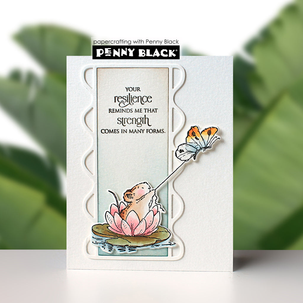 Penny Black Resilient Clear Stamps 31-237 butterfly