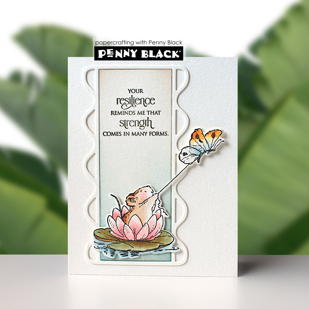 Penny Black Resilient Clear Stamps 31-237 butterfly