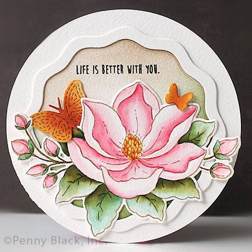Penny Black Ripple Dies 51-900 butterflies