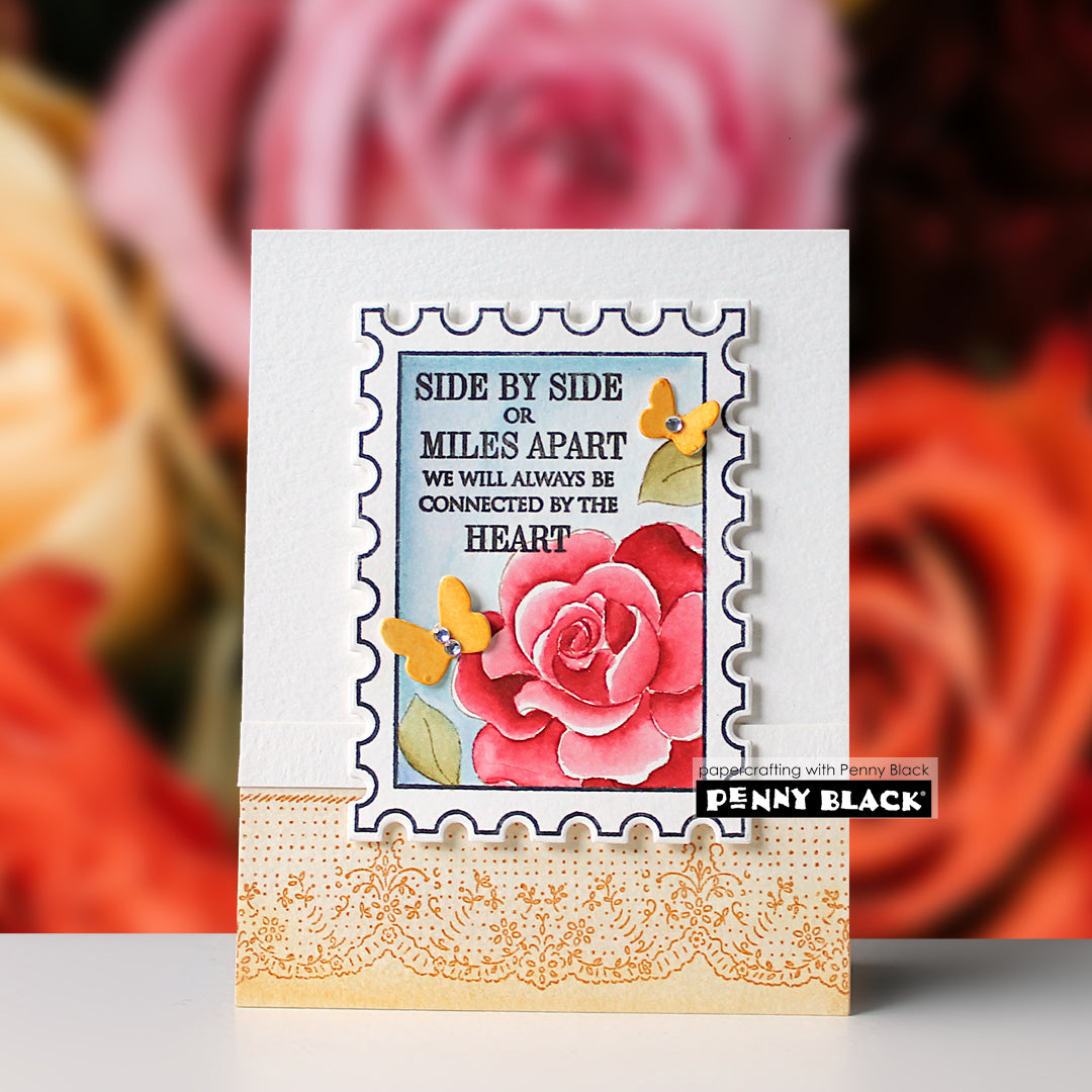 Penny Black Roses Clear Stamps 31-115 butterflies
