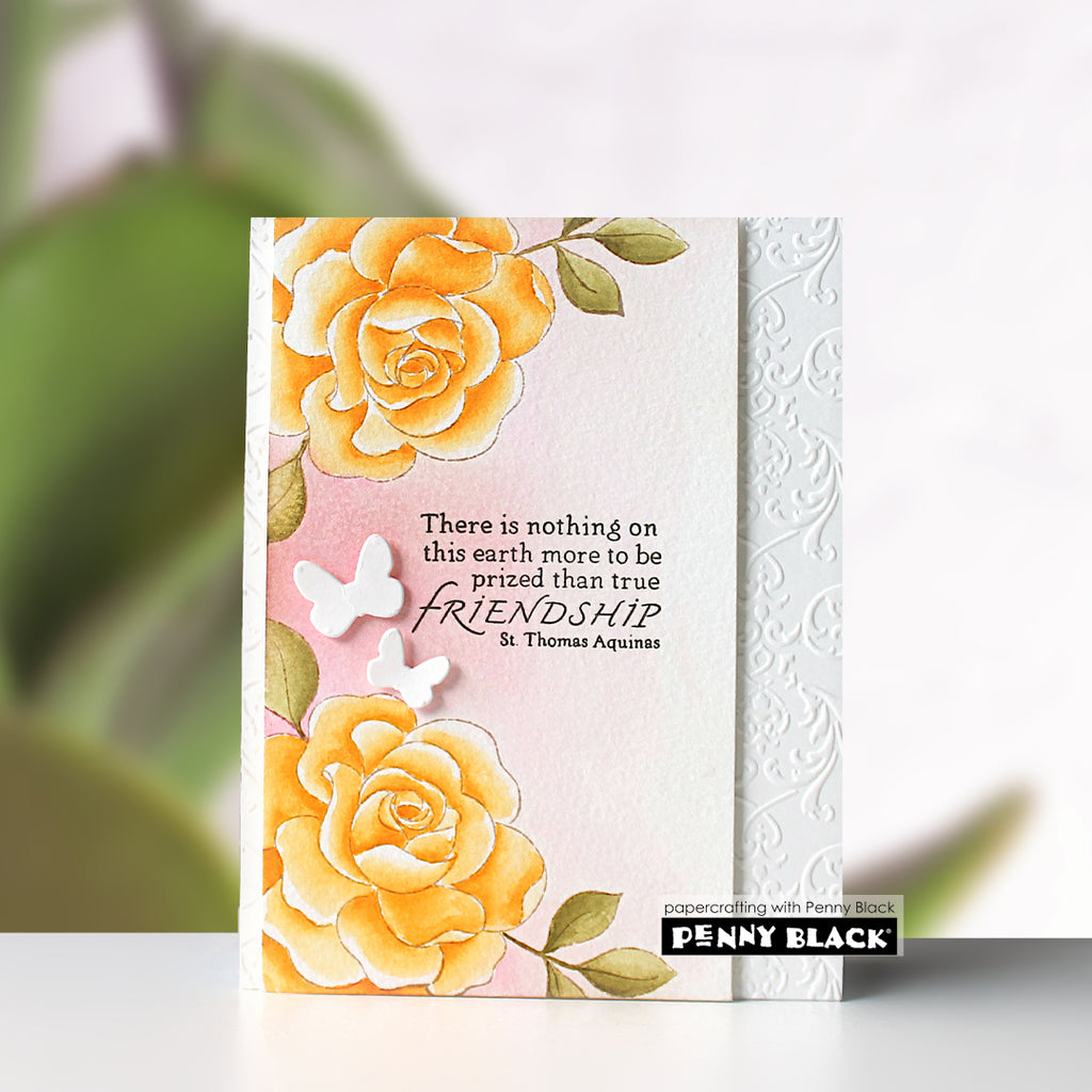 Penny Black Roses Clear Stamps 31-115 friendship