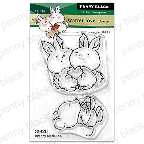 Penny Black Scatter Love Clear Stamps 31-126