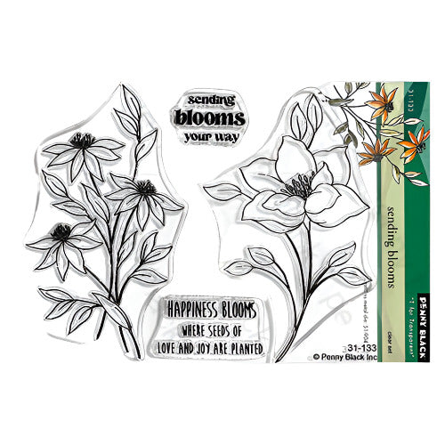 Penny Black Sending Blooms Clear Stamps 31-133