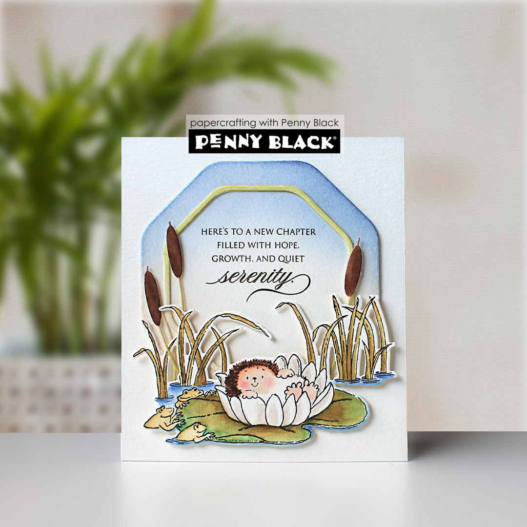 Penny Black Serene Cut Out Coordinating Dies 52-025 lily pad