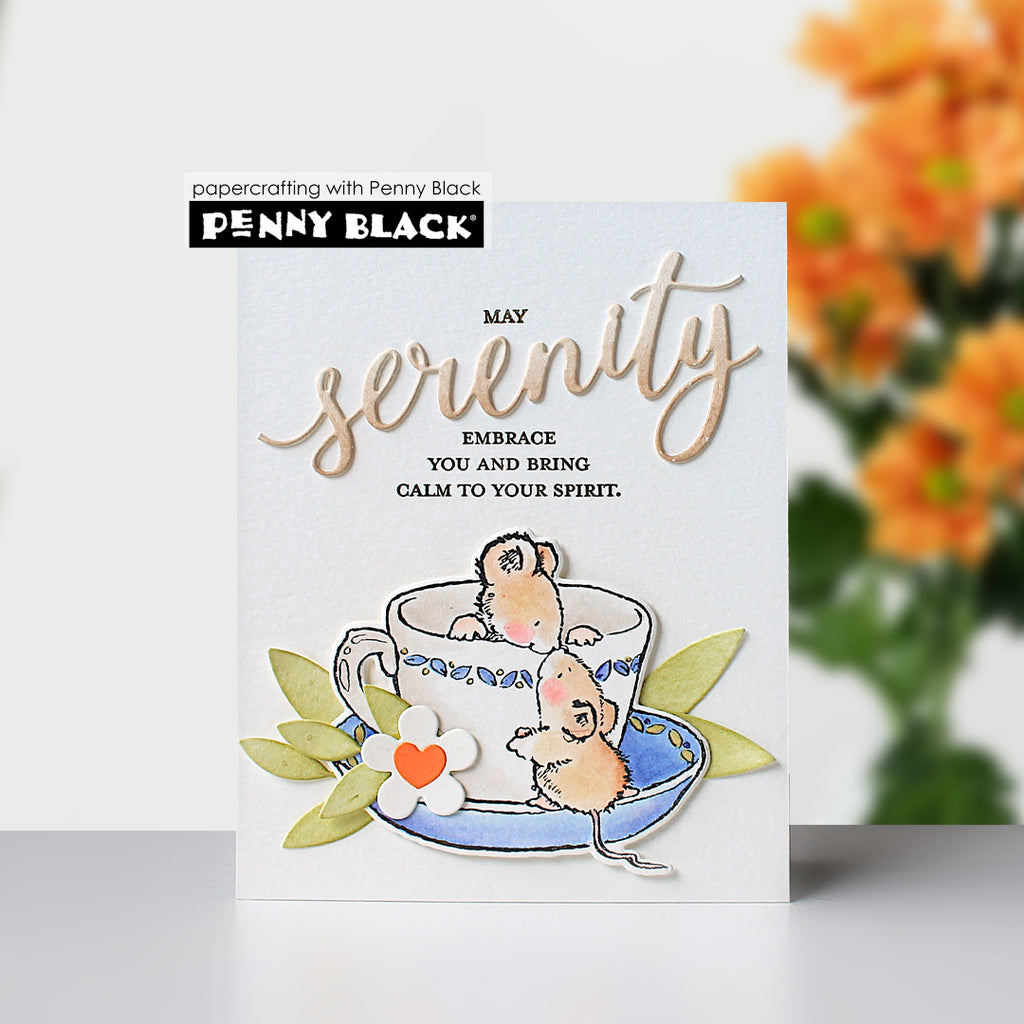 Penny Black Serenity Edger Dies 52-012 teacup
