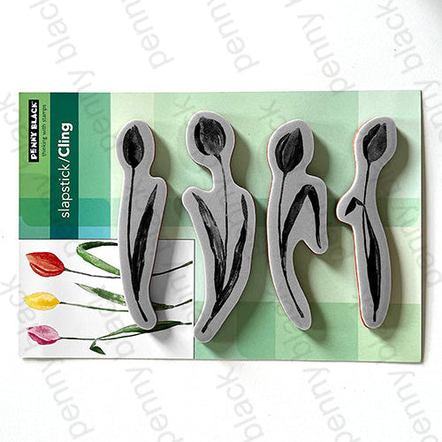 Penny Black Slender Tulips Cling Stamps 40-955