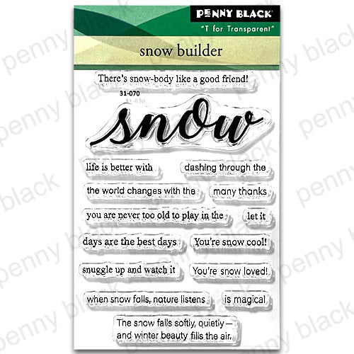 Penny Black Snow Builder Clear Stamps 31-070