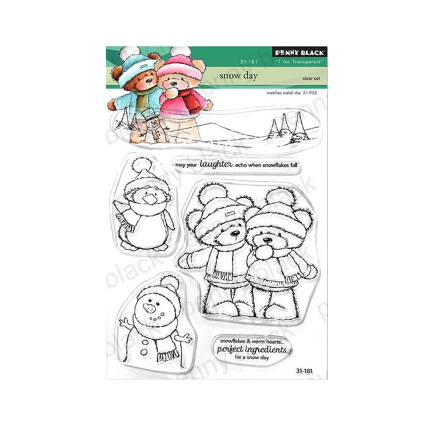 Penny Black Snow Day Clear Stamps 31-181