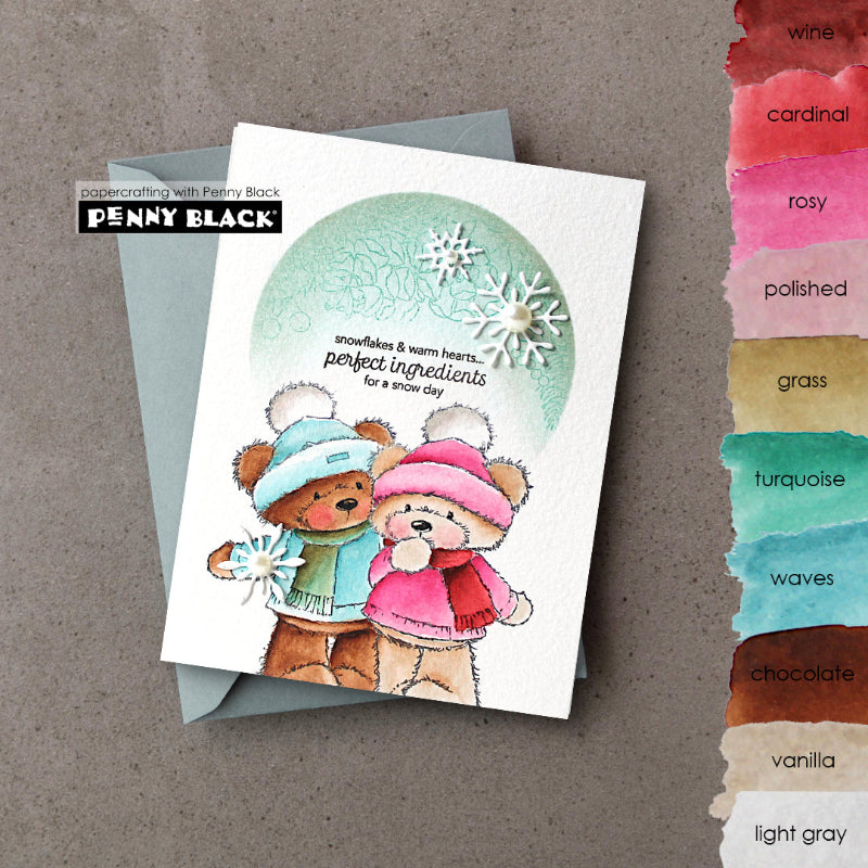 Penny Black Snow Day Clear Stamps 31-181 snowflakes