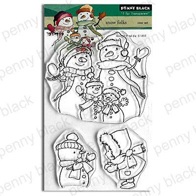 Penny Black Snow Folks Clear Stamps 31-119